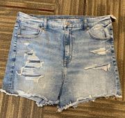 NWT Curvy High Rise Shortie Jeans Shorts