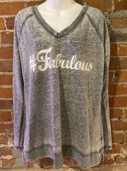 Women’s Almost Famous Long Sleeve V Neck Sweater Size Large