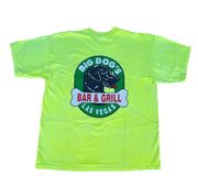 Vintage 90s  Bar & Grill Las Vegas Yellow Graphic T-shirt