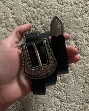 Black Western Style Belt