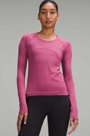 Lululemon NWT  Swiftly Tech Long Sleeve 2.0 Race Length in Washed Mauve - Size 4