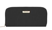 Travelon black single zip rfid blocking wallet