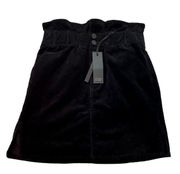 NWT Black Label by  C'est Toi Velvet Black Mini Skirt