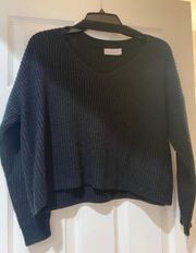 Black Cut Out Sweater