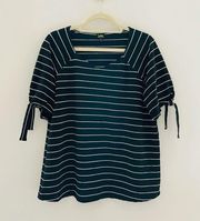 Lee Black Striped SS Shirt XL A19