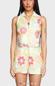 Groovy Happenings Floral Romper