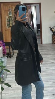 Black Faux Leather Jacket