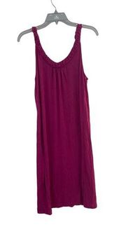 Nicole Miller berry colored ruffle detail dress XL