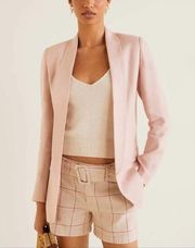 Mango Structure Linen Blazer