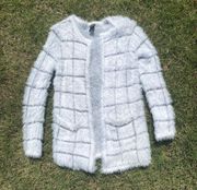 Faux Fur Cardigan Size Small