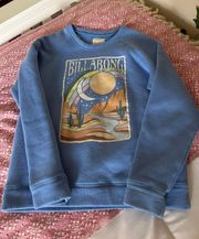 Blue  Crewneck Sweatshirt Xxs