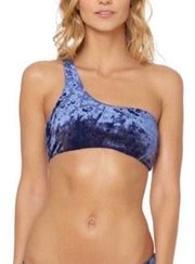 Blue Velvet Bikini Top