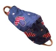 PATRIOTIC Mickey Mouse ears handmade cloth face mask with soft stretchy ear loop