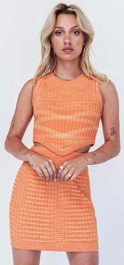 Eden Orange Knit Skirt Size Small/Medium