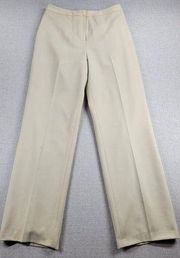 Le Suit Womens Dress Pants Size 6 Beige Straight Leg Business Career Office