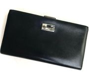 Gucci  Leather Vintage Wallet With Coin Purse Black