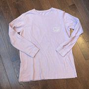 Ivory Ella  Long Sleeve T-shirt. Size Large. Pink/Mauve