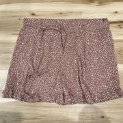 Mittoshop Brown White Polka Dot Belted Short Mini Skirt Women’s 3XL