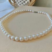 Vintage “Veronique” Soft Pink Pearl Choker 15” Necklace Pastel Feminine Classic