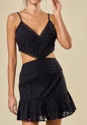 Cut Out Black Lace Dress