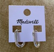 Madewell Carabiner Medium Hoop Earrings