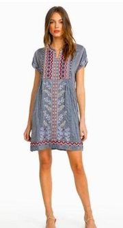 Johnny Was Amarynth Poncho Embroidered Dress Size Small