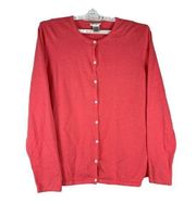 Liz Baker Womens Tall Long Sleeved Cardigan Sweater Size XXL Pink