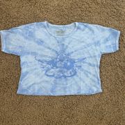 NWOT  Lady butterfly Blue tie dye fitted t-shirt, small