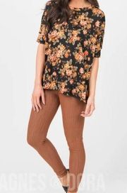 NWT Agnes & Dora Boxy Sweater Tee | Floral