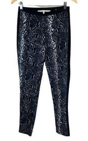 Rachel Rachel Roy Pants S Snake Print Black‎ White Pull On Stretch Knit