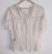 Isabel Marant 40 Cream Silk Blouse