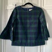 Classic plaid vineyard vines blouse.  Size 6