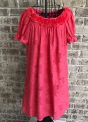 Perceptions New York Short Sleeve Dress Coral NWOT