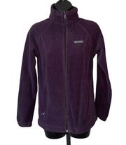 Columbia  Small Purple Fleece Jacket Full Zip