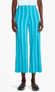 Overdyed Horizon Blue striped wide leg pants size 14