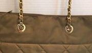 ******FURTHER****MARKDOWN  QUILTED NYLON BEST TOTE CHAIN BLOOMINGDALES BRAND ***