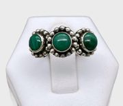 Handmade Genuine Malachite Ring - Sz 7