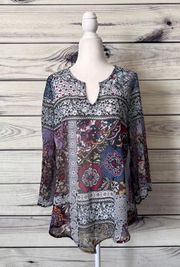 Multicolored Patterned Blouse