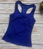 Cobalt Blue Rib Support Tank Size Medium