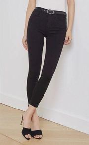 NWOT L’AGENCE Margot Skinny Jeans in Noir Size 32