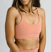 NWT Zyia | Muted Kaolin Adjustable Relaxation Bra Orange Coral Peach | small