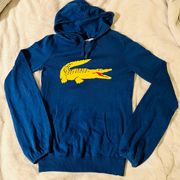 LACOSTE Hooded Knit Logo Top sz XS