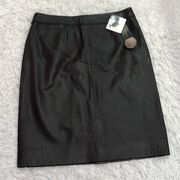 Jaclyn Smith Vintage Leather Skirt Brown Size 8