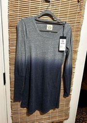 Chaser dip dye maxi dress NWT Size XS Ombré Long Sleeve