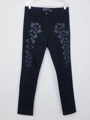 Alexander Wang x H&M Pattern Art Slim Black Denim