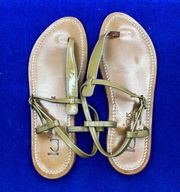 K.Jacques St Tropez Brown Sandals shoe Size 38 Made in France