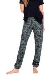 PJ Salvage Running Wild Leopard Banded Pants - Olive Size XS