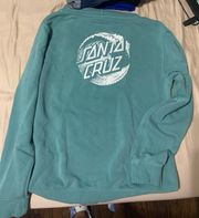 Santa Cruz Skateboarding Teal Hoodie