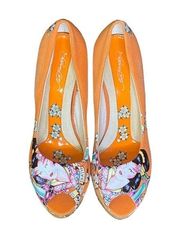 ED HARDY WOMEN'S CASABLANCA WEDGE PUMPS size 10