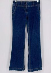 Theory 70’s Style Low Rise Denim Pants/Jeans Wide Leg Flared Women’s Size 0